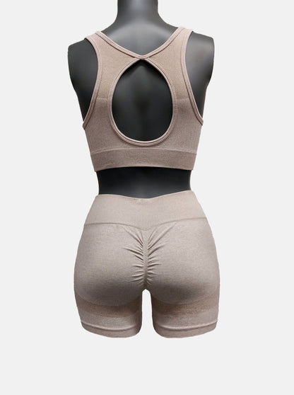 Short taille haute - Ensemble de gym Femme