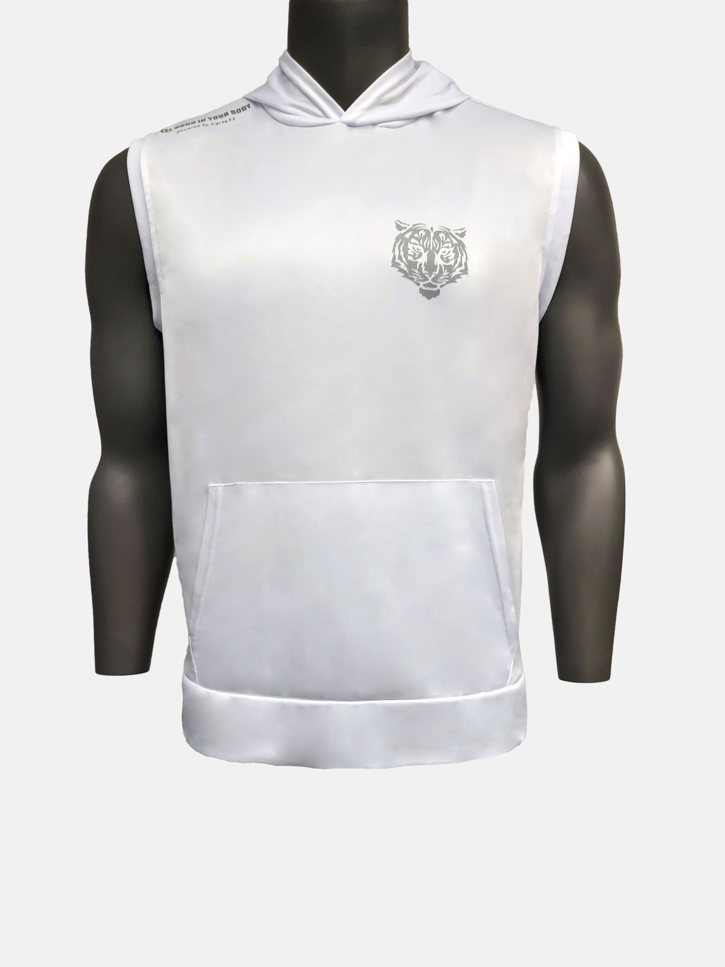 Hooded T-shirt Solid Sleeveless Men