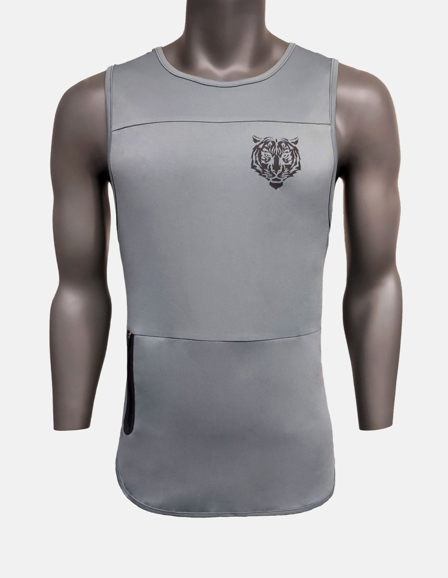 Tank Top with Zipper Men