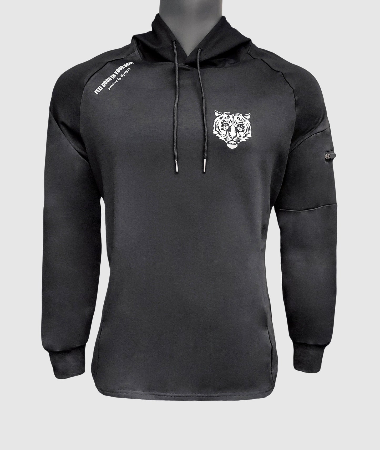 Sweat à capuche sport avec poche zippée sur le bras Homme