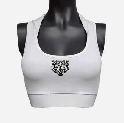 Haut court de sport à capuche pour femmes