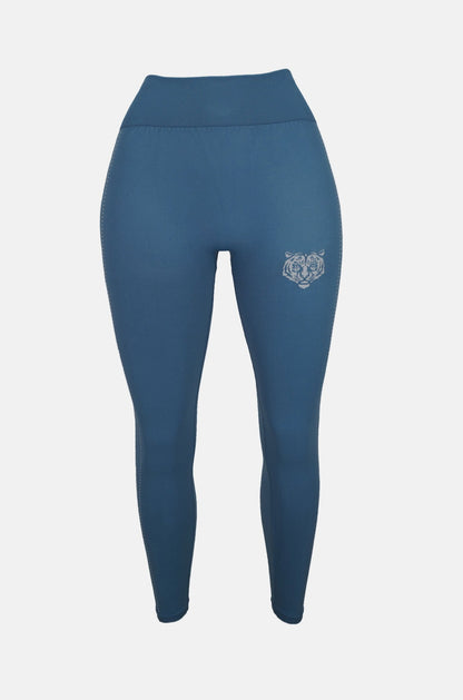 High Waist Leggings with Sides White Line Women